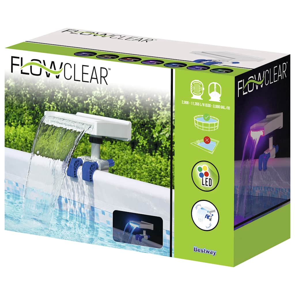 Flowclear nyugtató LED-es vízesés