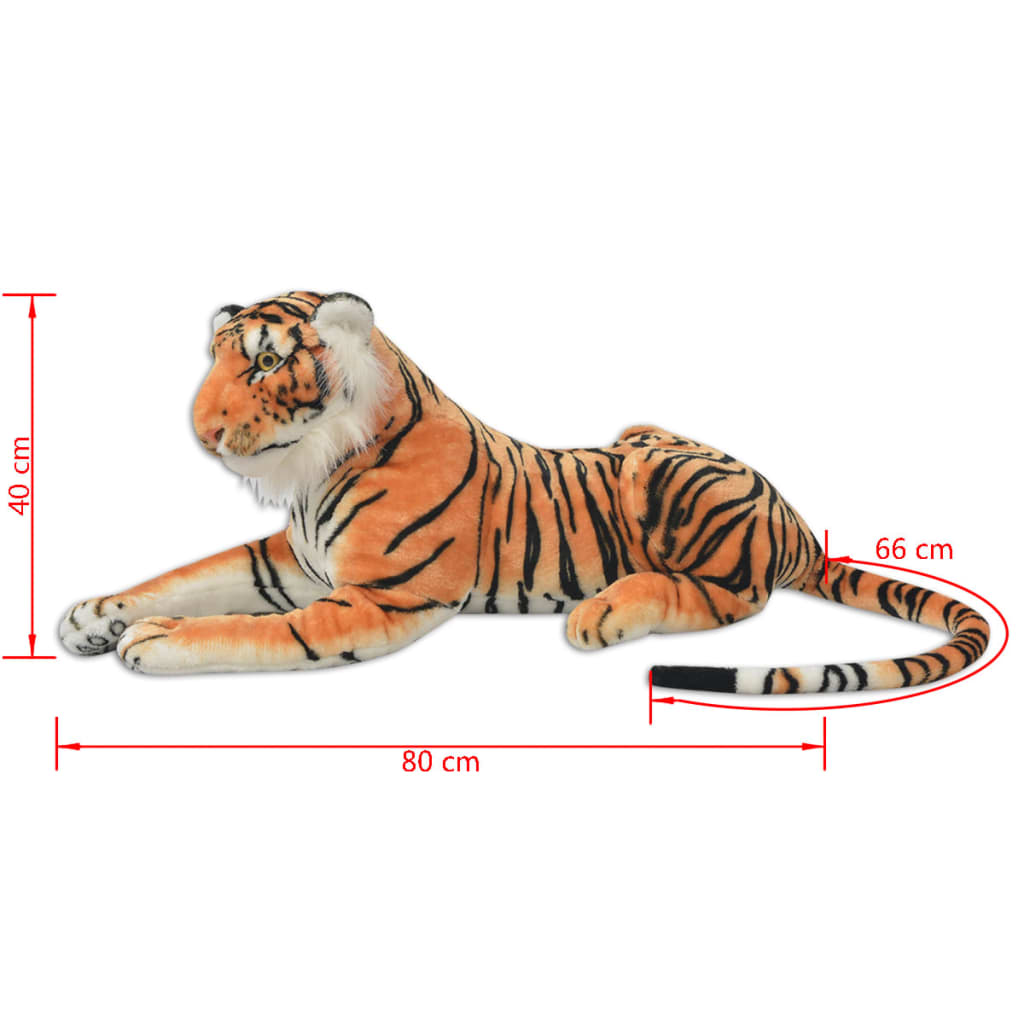 XXL barna tigris plüssjáték
