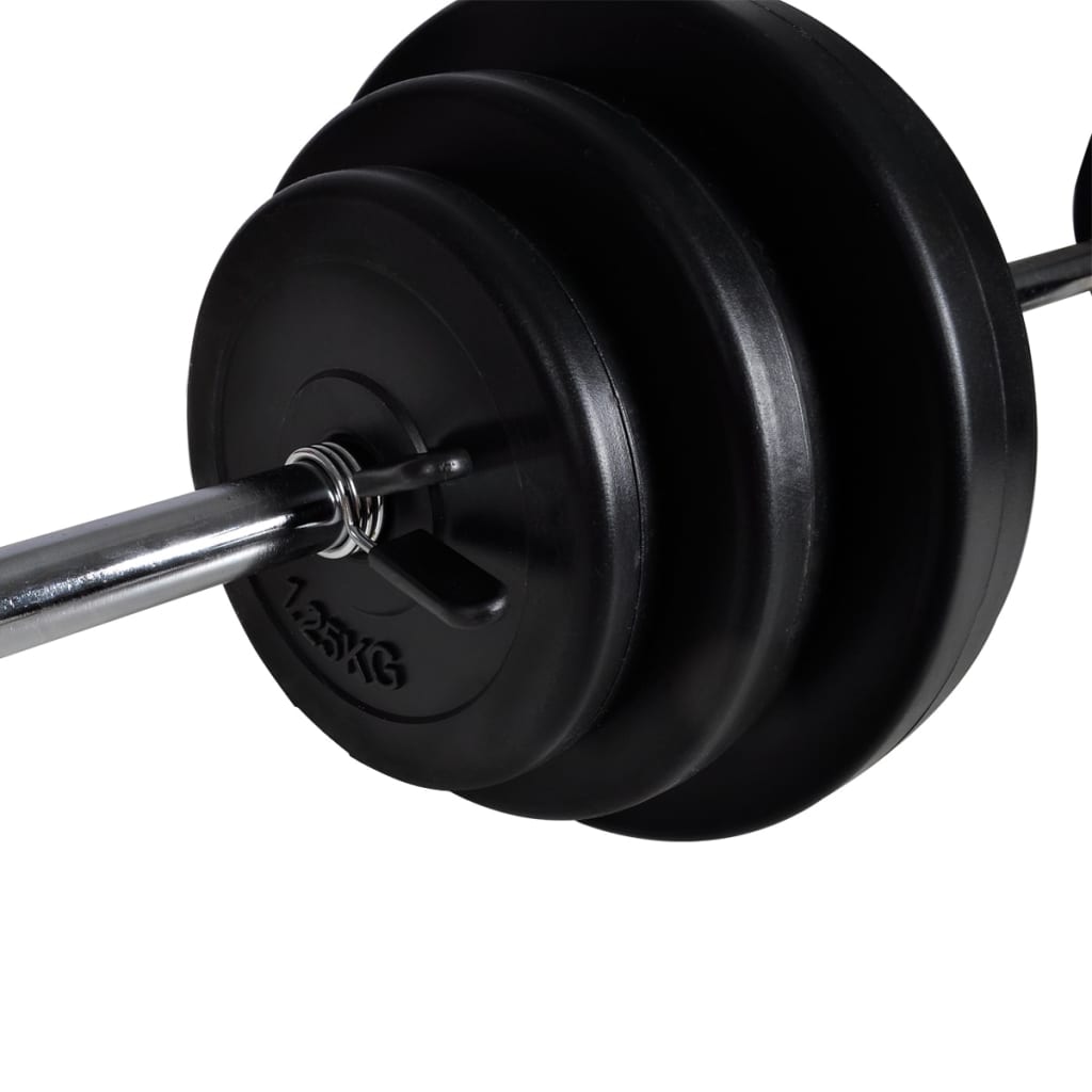 edzőpad egykezes és kétkezes súlyzókészlettel 30,5 kg