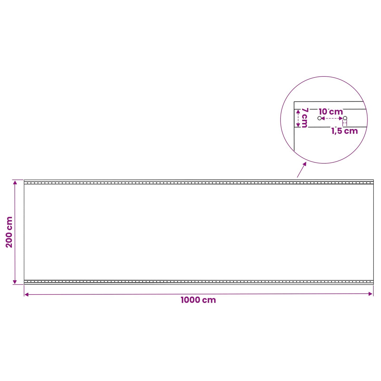 fehér takaróponyva 260 g/m² 3 x 10 m