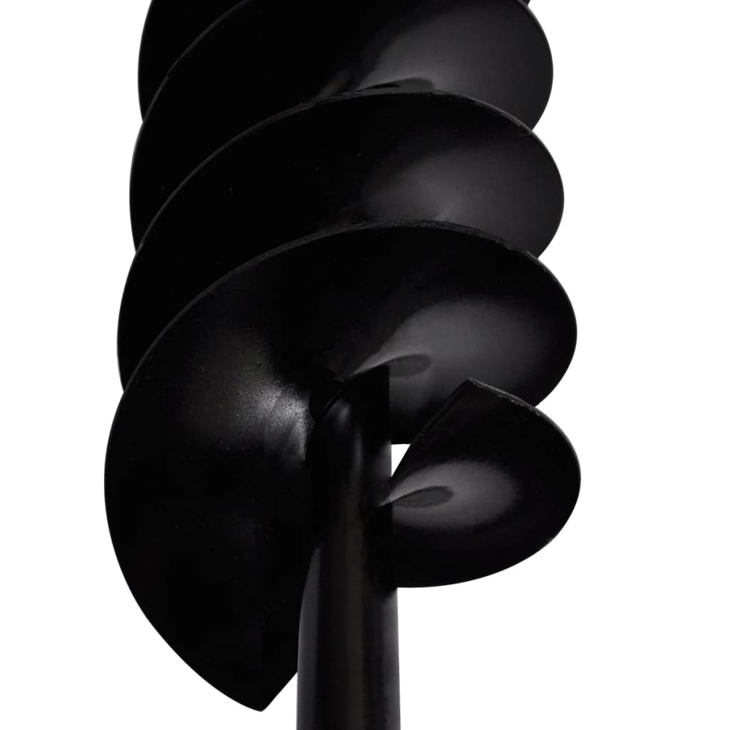 Kézi Föld Fúró Auger Bit 80 mm Dupla Spirállal Fekete Acél