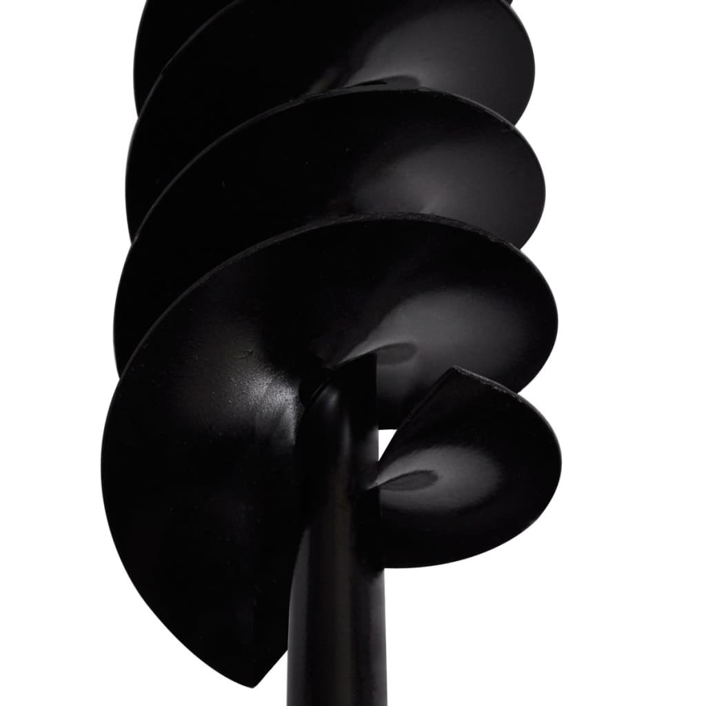 Kézi Föld Fúró Auger Bit 120 mm Dupla Spirállal Fekete Acél