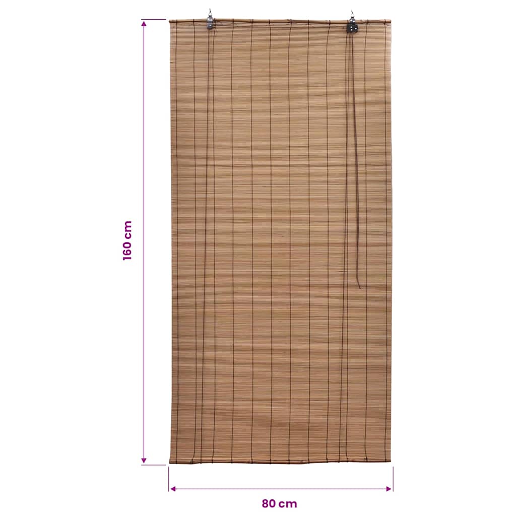 Barna Bambusz Roló 80 x 160 cm