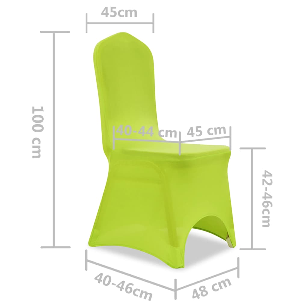 4 db zöld nyújtható székszoknya