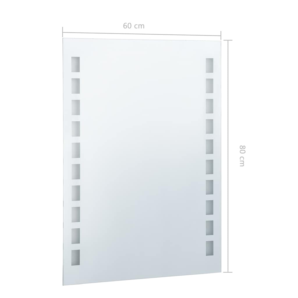 LED-es fürdőszobai falitükör 60 x 80 cm