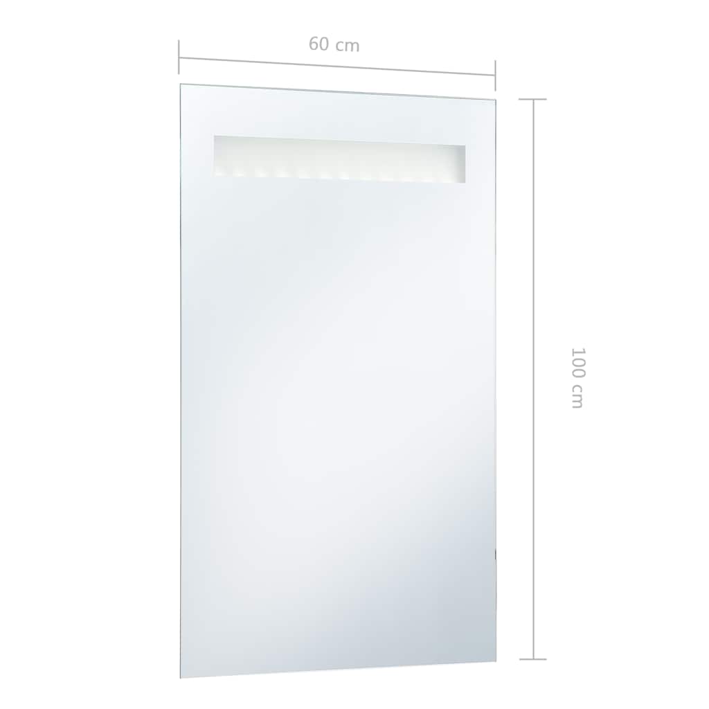LED-es fürdőszobai falitükör 60 x 100 cm