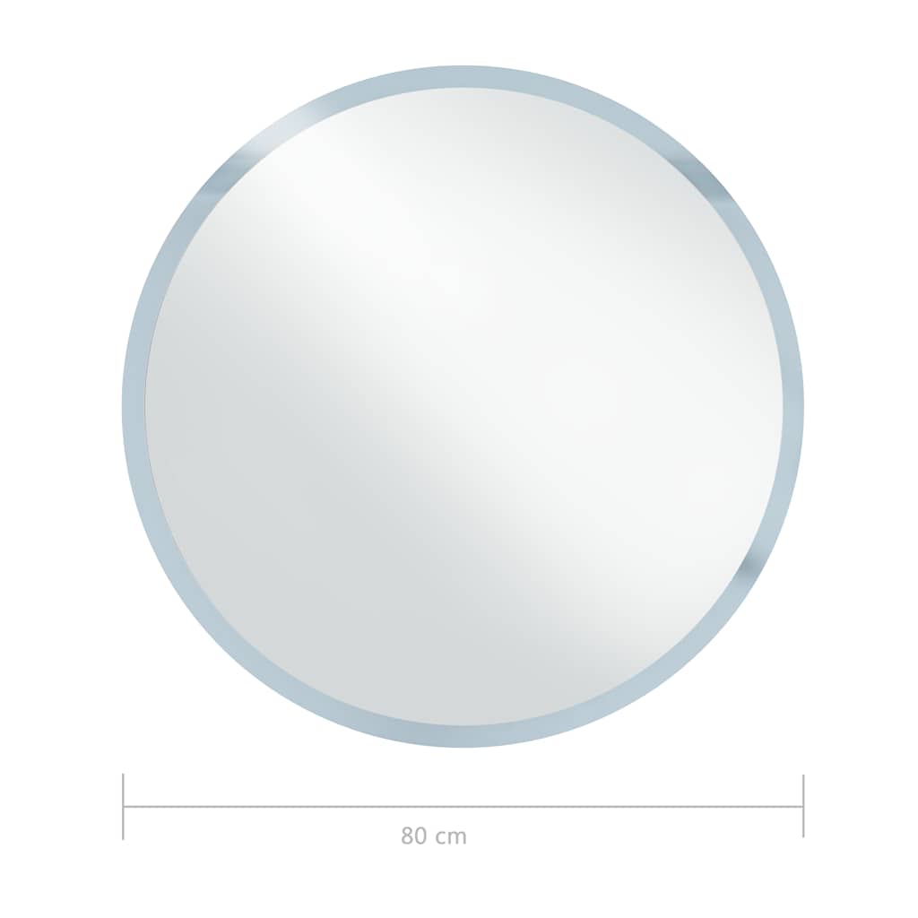 LED-es fürdőszobatükör 80 cm