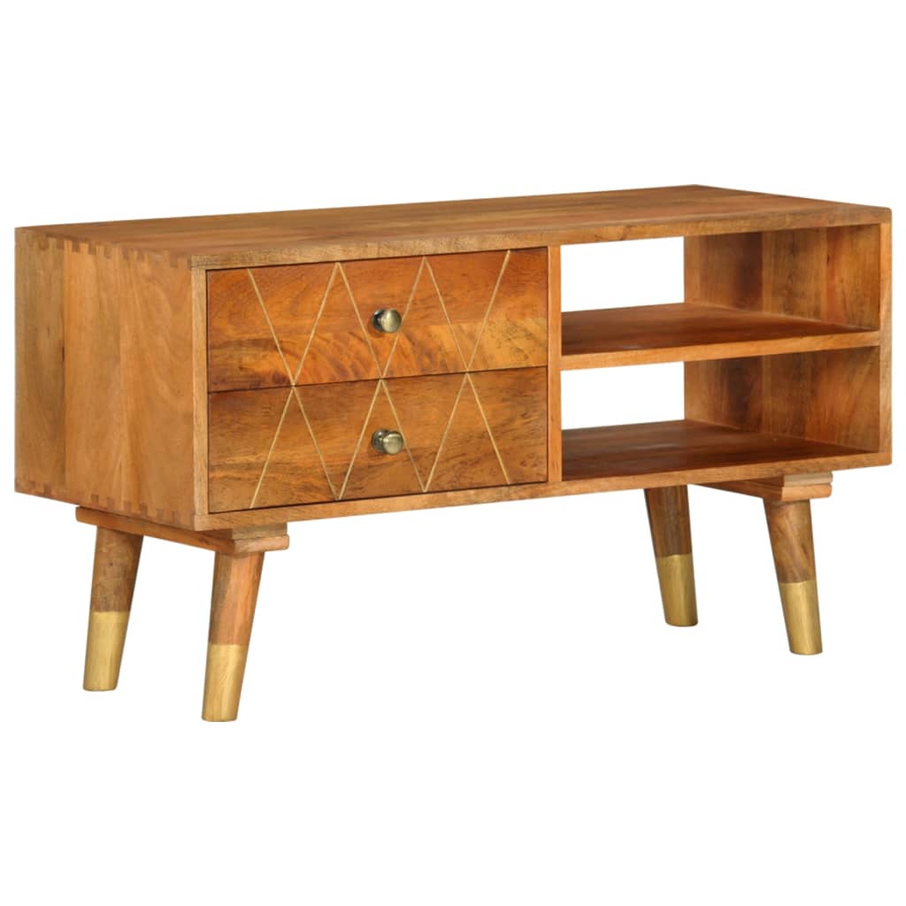 tömör mangófa TV-szekrény 85 x 35 x 47 cm