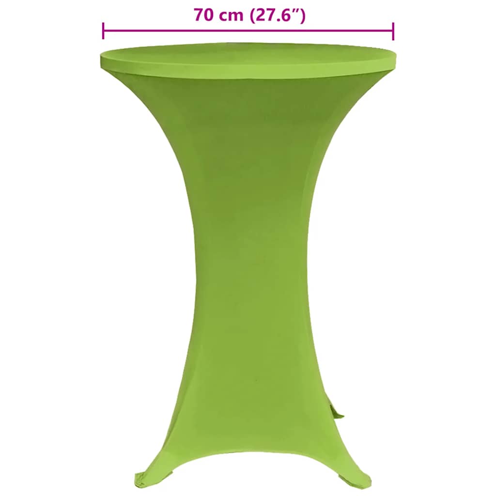 4 db zöld sztreccs asztalterítő 70 cm