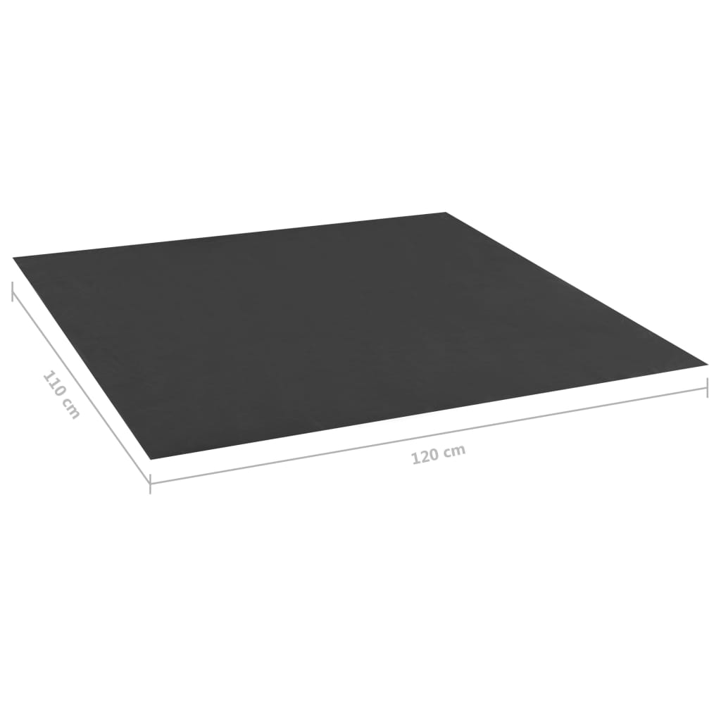 fekete homokozó-alátét 120 x 110 cm