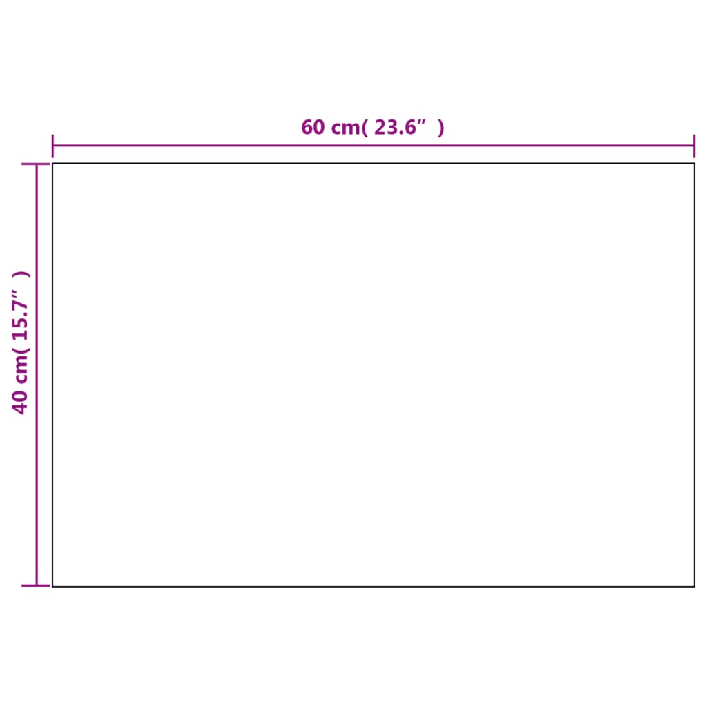 2 db téglalap alakú falitükör 60 x 40 cm