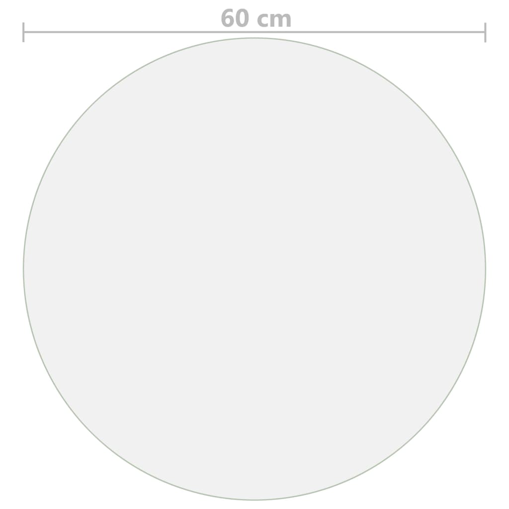 matt PVC védőabrosz Ø 60 cm 1,6 mm