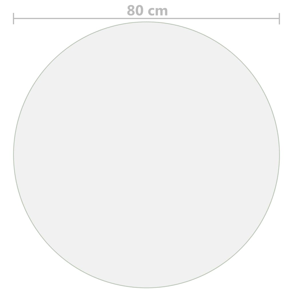 matt PVC védőabrosz Ø 80 cm 1,6 mm