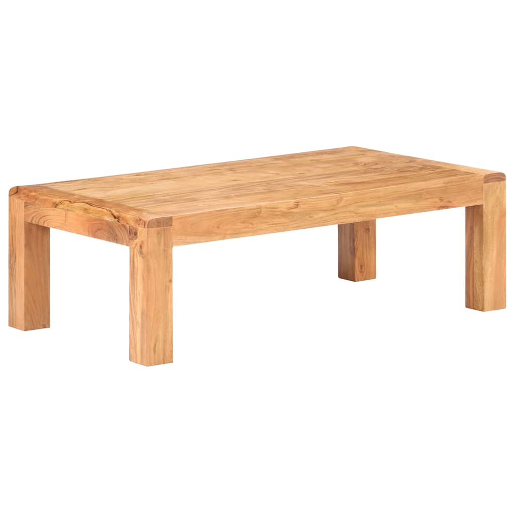 tömör akácfa dohányzóasztal mézszínű felülettel 110x60x35 cm