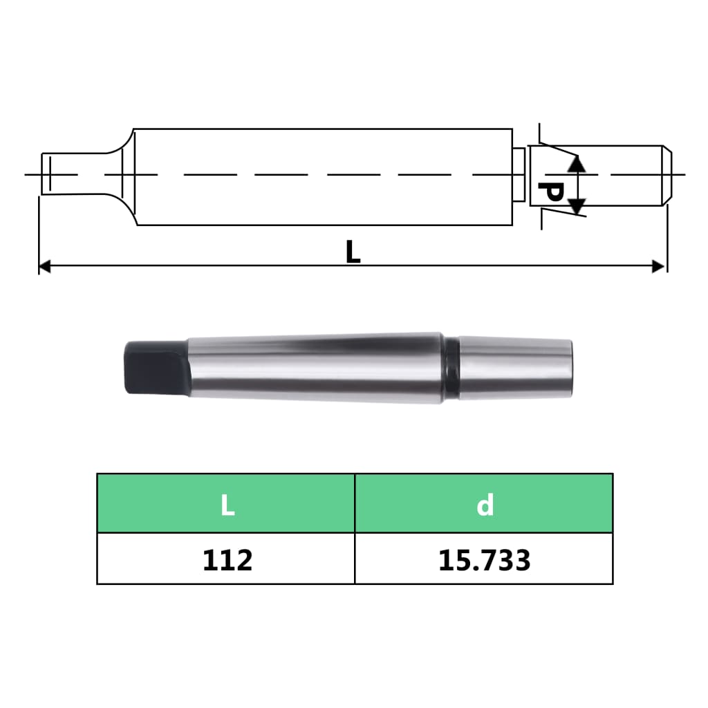 gyorsbefogó fúrótokmány MT2-B16 13 mm-es befogótartománnyal