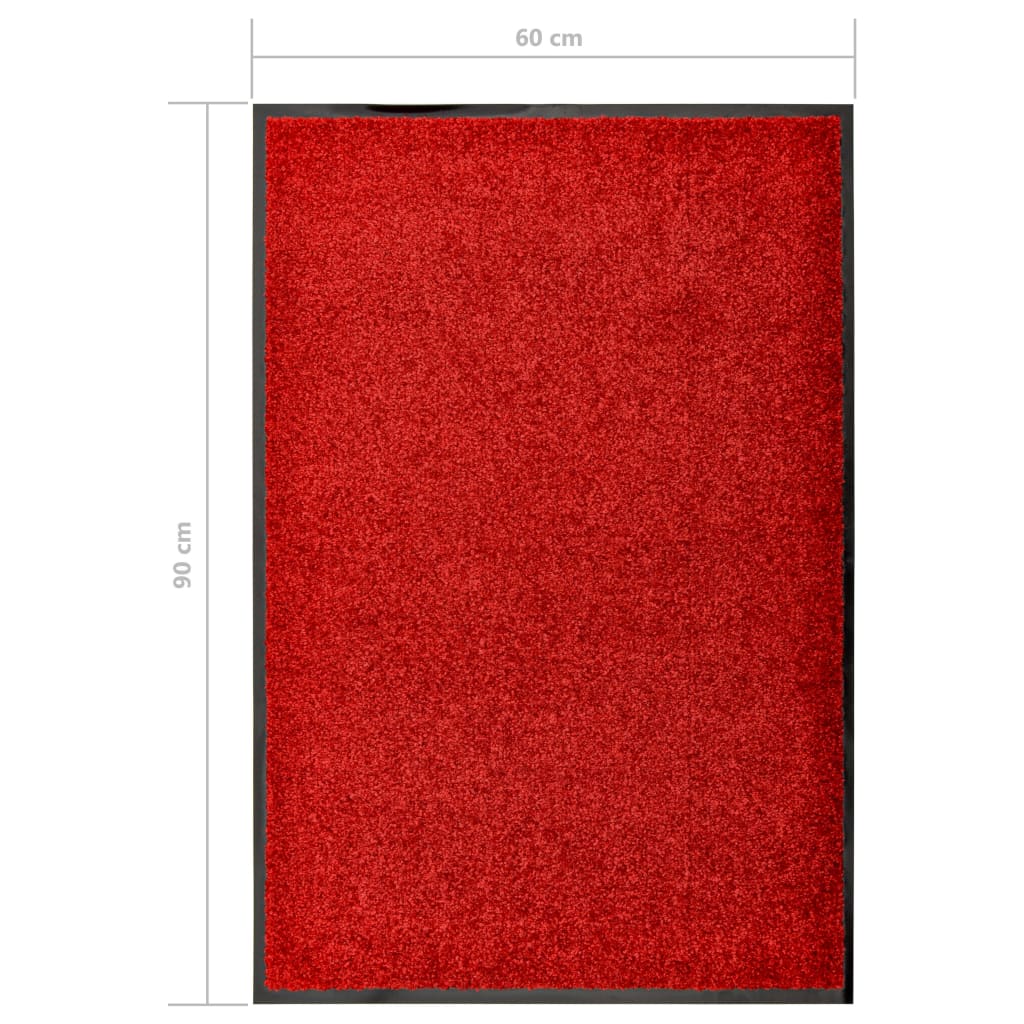 piros kimosható lábtörlő 60 x 90 cm