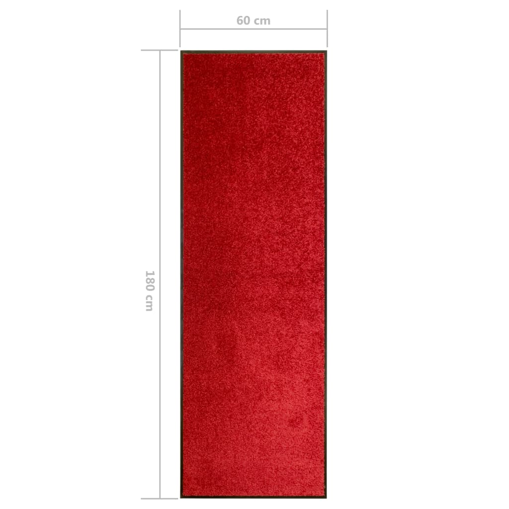 piros kimosható lábtörlő 60 x 180 cm