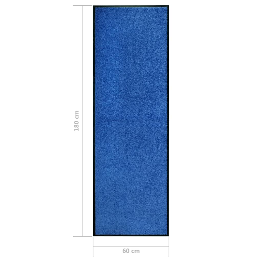 kék kimosható lábtörlő 60 x 180 cm