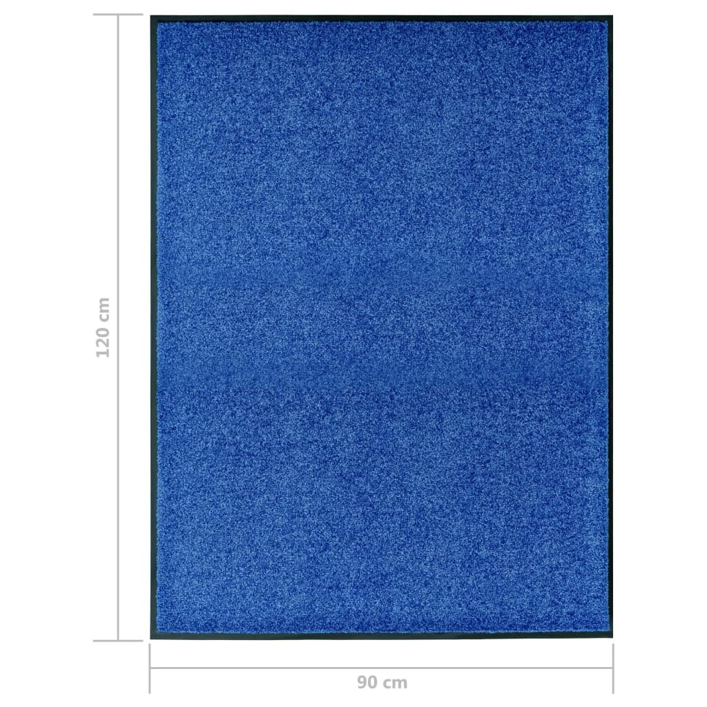 kék kimosható lábtörlő 90 x 120 cm