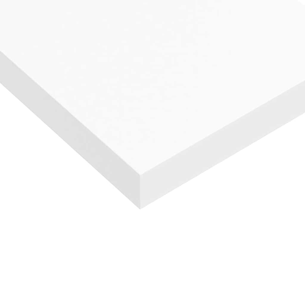 fehér MDF lebegő fali polc 120 x 23,5 x 3,8 cm
