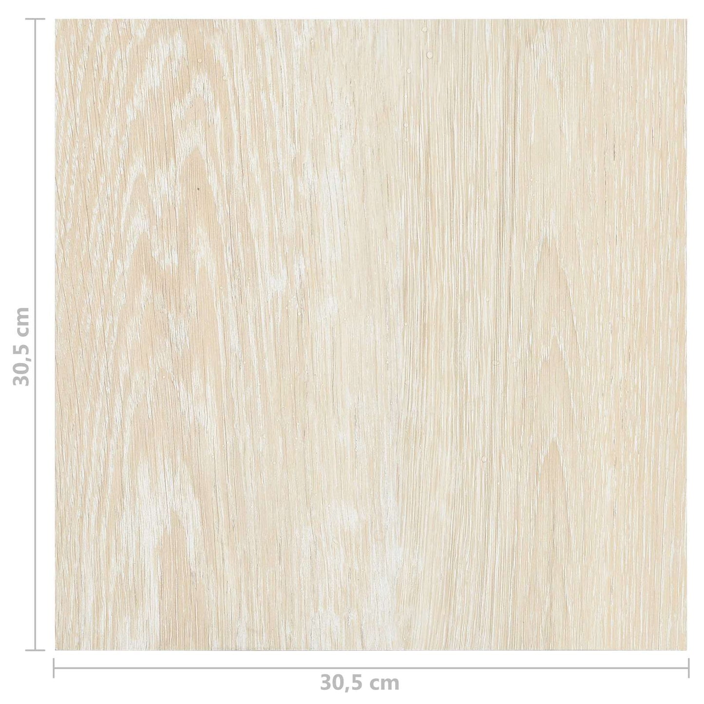 Padlódeszkák 5,11 m² 55 pcs PVC Fehér és Bézs