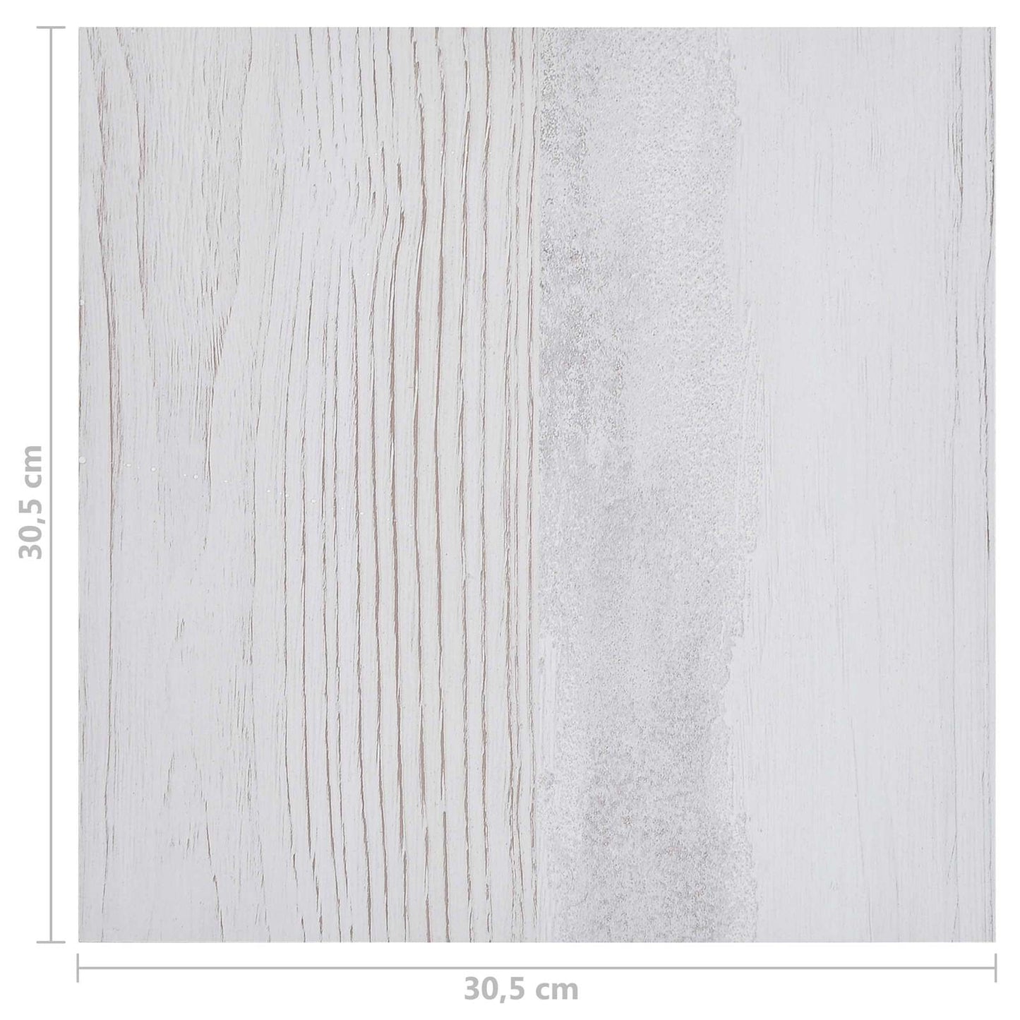 Padlódeszkák 5,11 m² 55 pcs PVC Fehér és Világosszürke