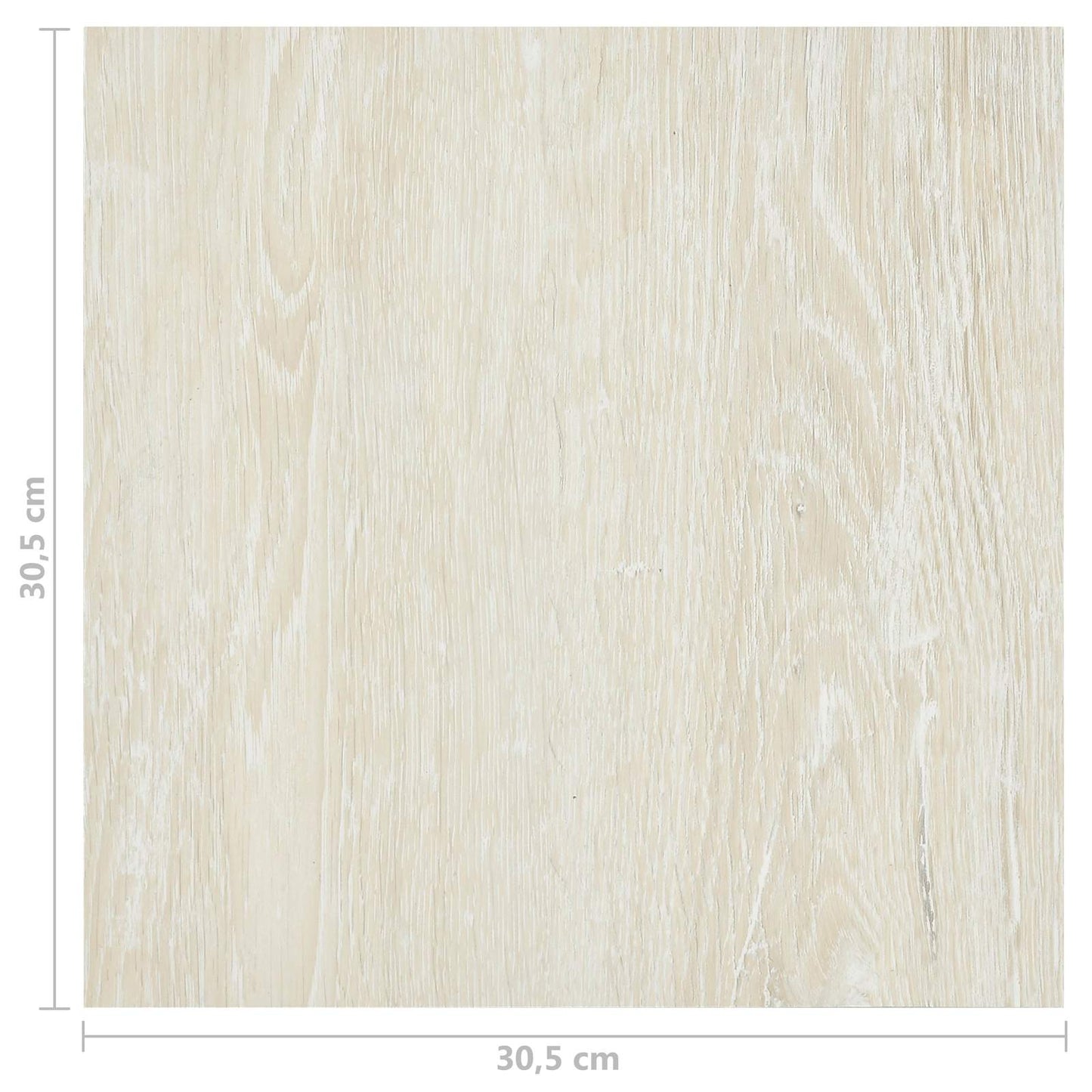 Padlódeszkák 5,11 m² 55 pcs PVC Krémfehér