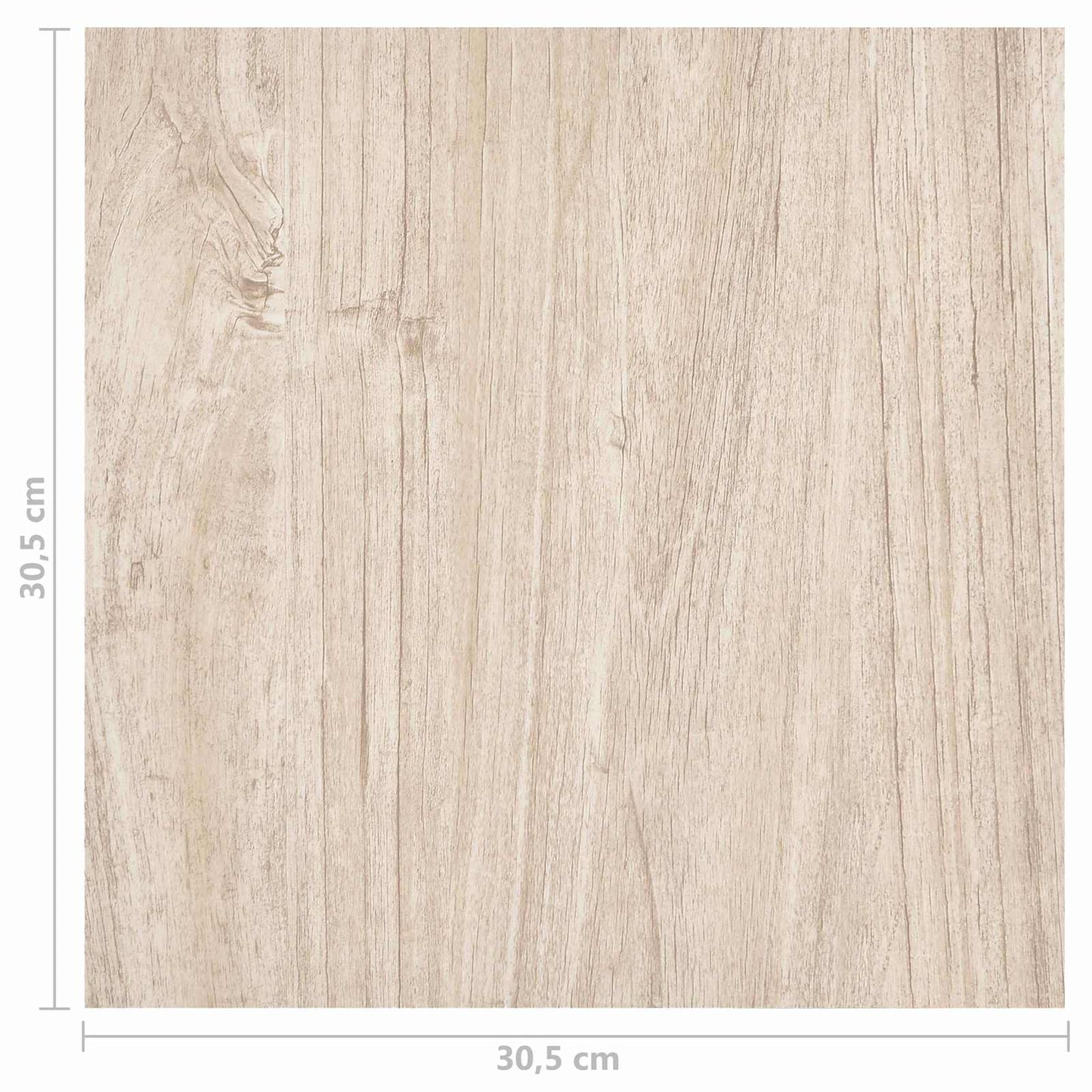 Padlódeszkák 5,11 m² 55 pcs PVC Fehér és fa szín