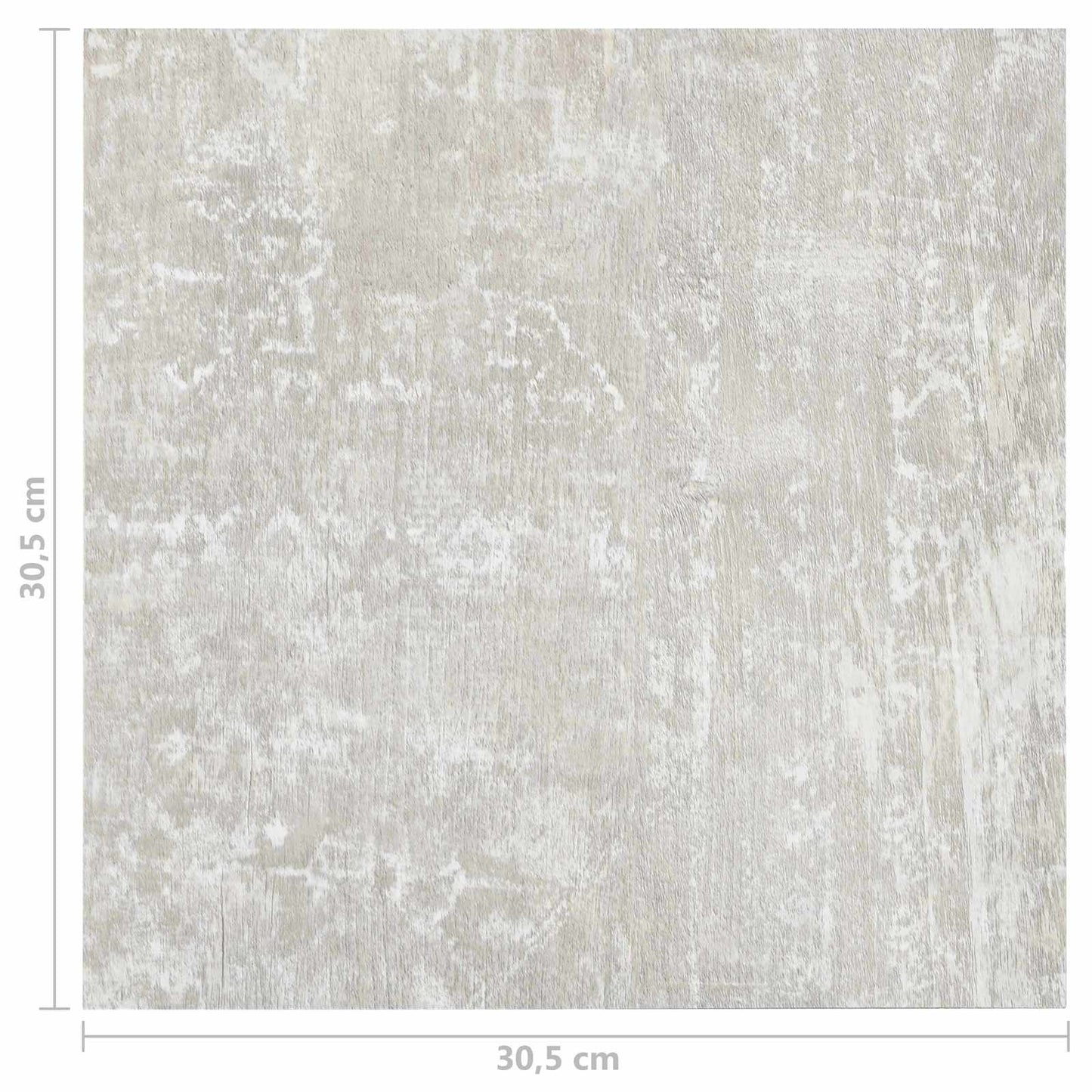 Padlódeszkák 5,11 m² 55 pcs PVC Fehér és Fa