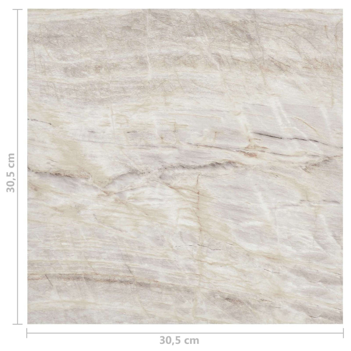 Padlódeszkák 5,11 m² 55 pcs PVC Barna és Bézs