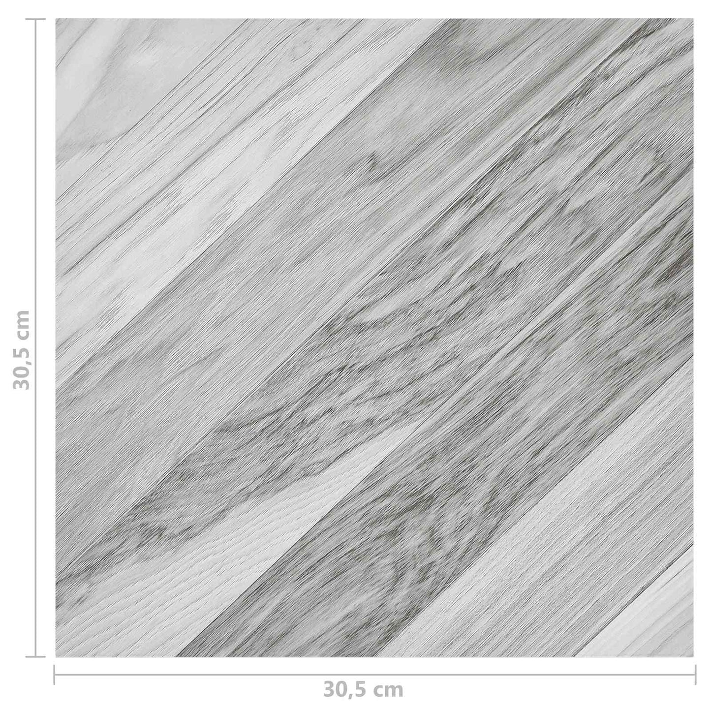 Padlódeszkák 55 pcs Szürke 5,11 m² PVC