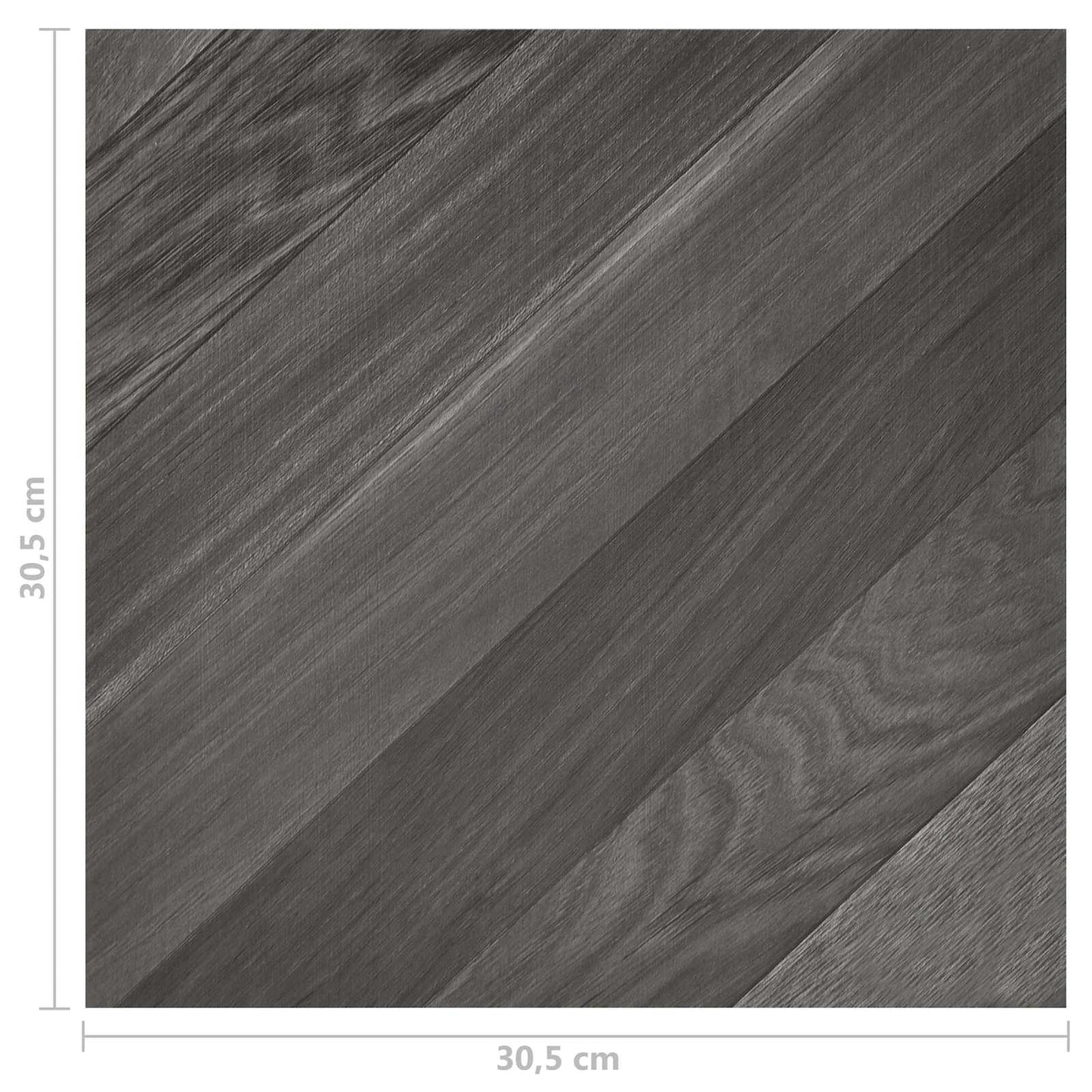 Padlódeszkák 55 pcs Szürke 5,11 m² PVC