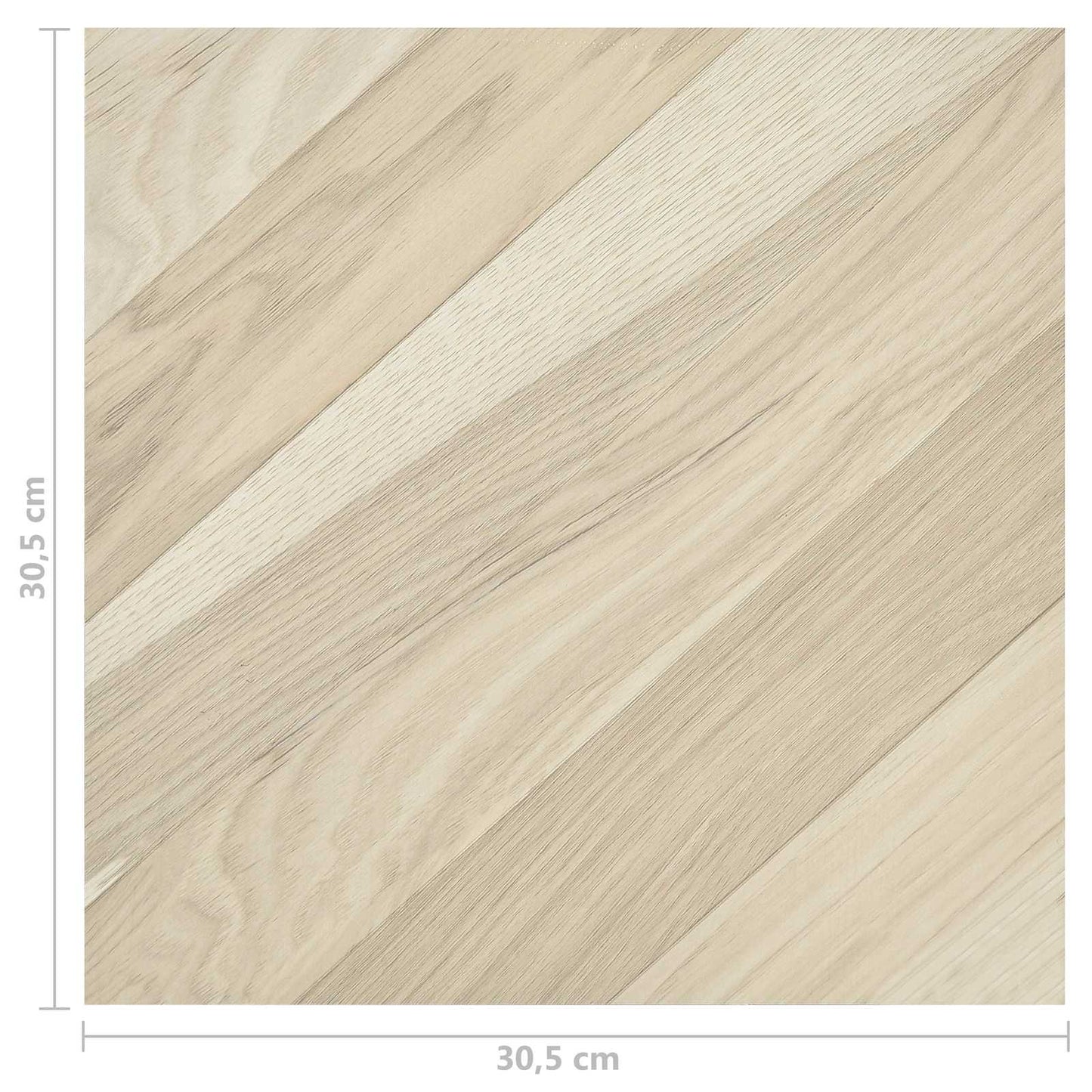 Padlódeszkák 55 pcs Bézs 5,11 m² PVC