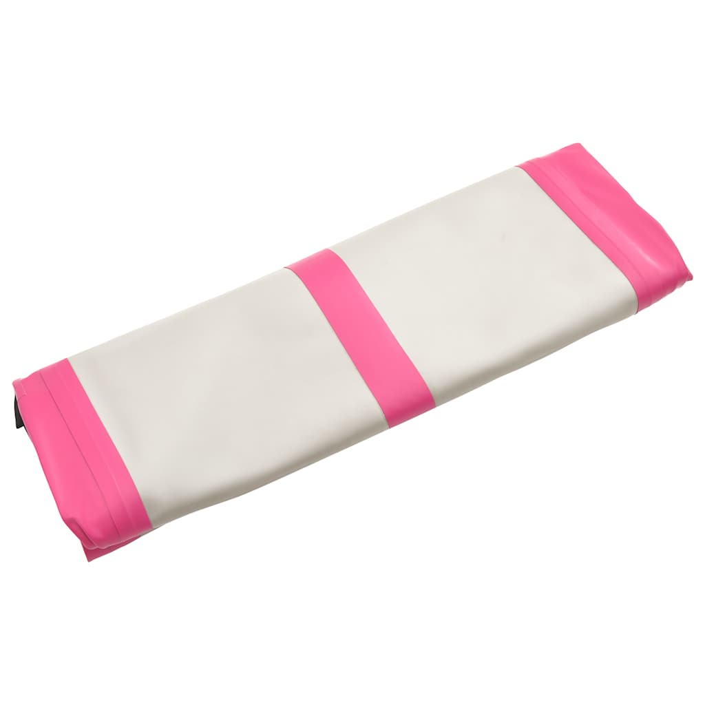 rózsaszín PVC felfújható tornamatrac pumpával 700 x 100 x 15 cm