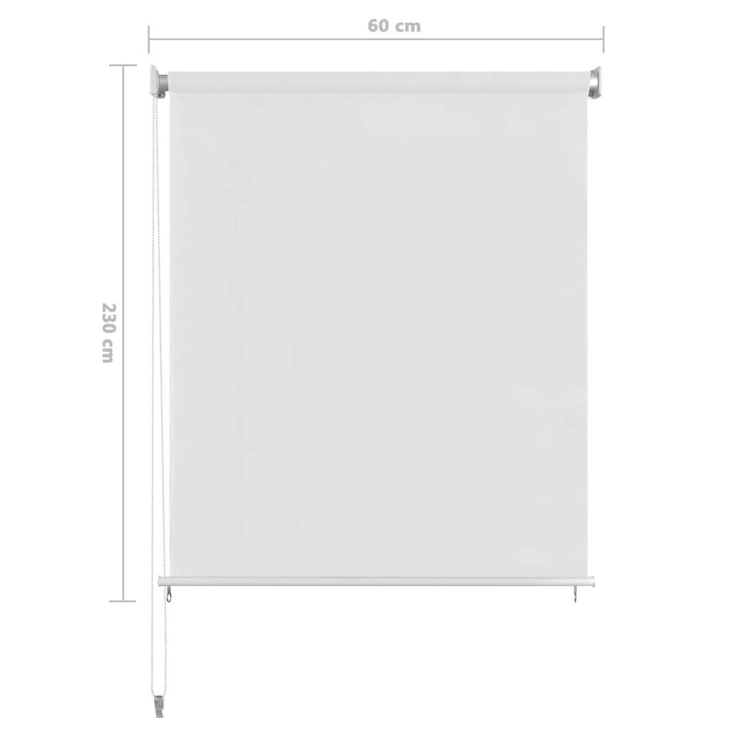 fehér kültéri HDPE roló 60 x 230 cm