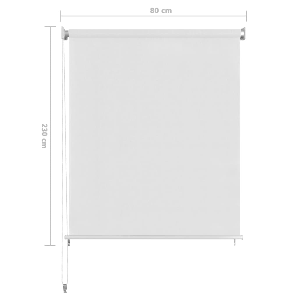 fehér kültéri HDPE roló 80 x 230 cm