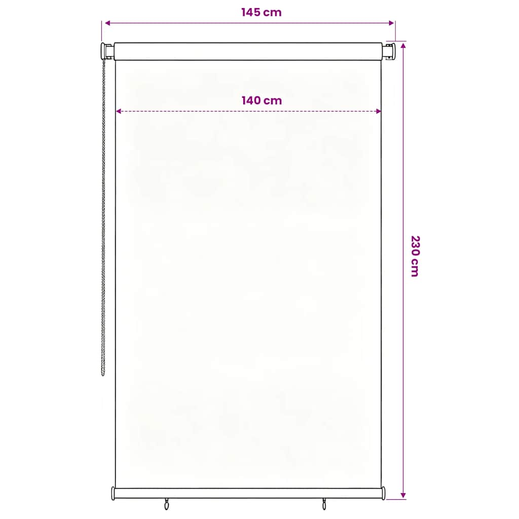 kék kültéri HDPE roló 145(Szé)x230(Ma) cm