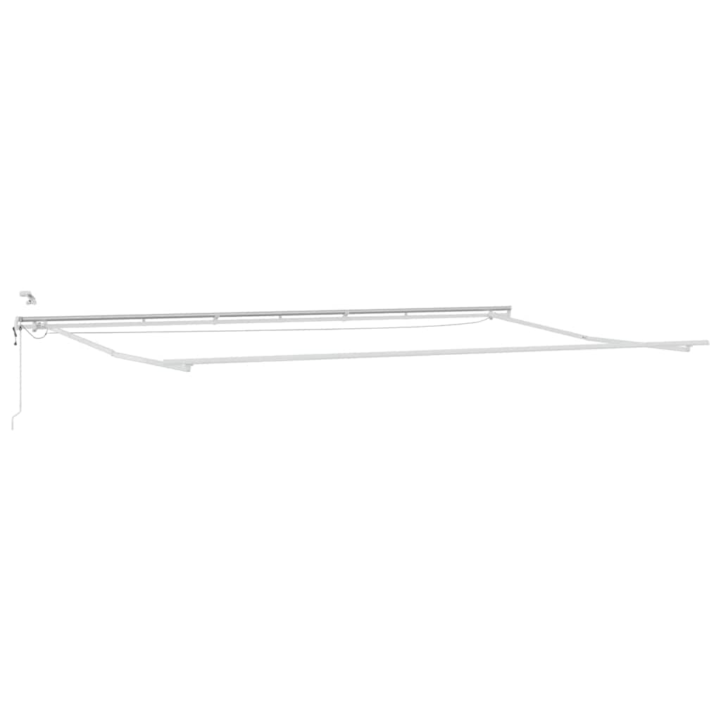 Napernyő keret Fehér 600 × 300 cm Alumínium