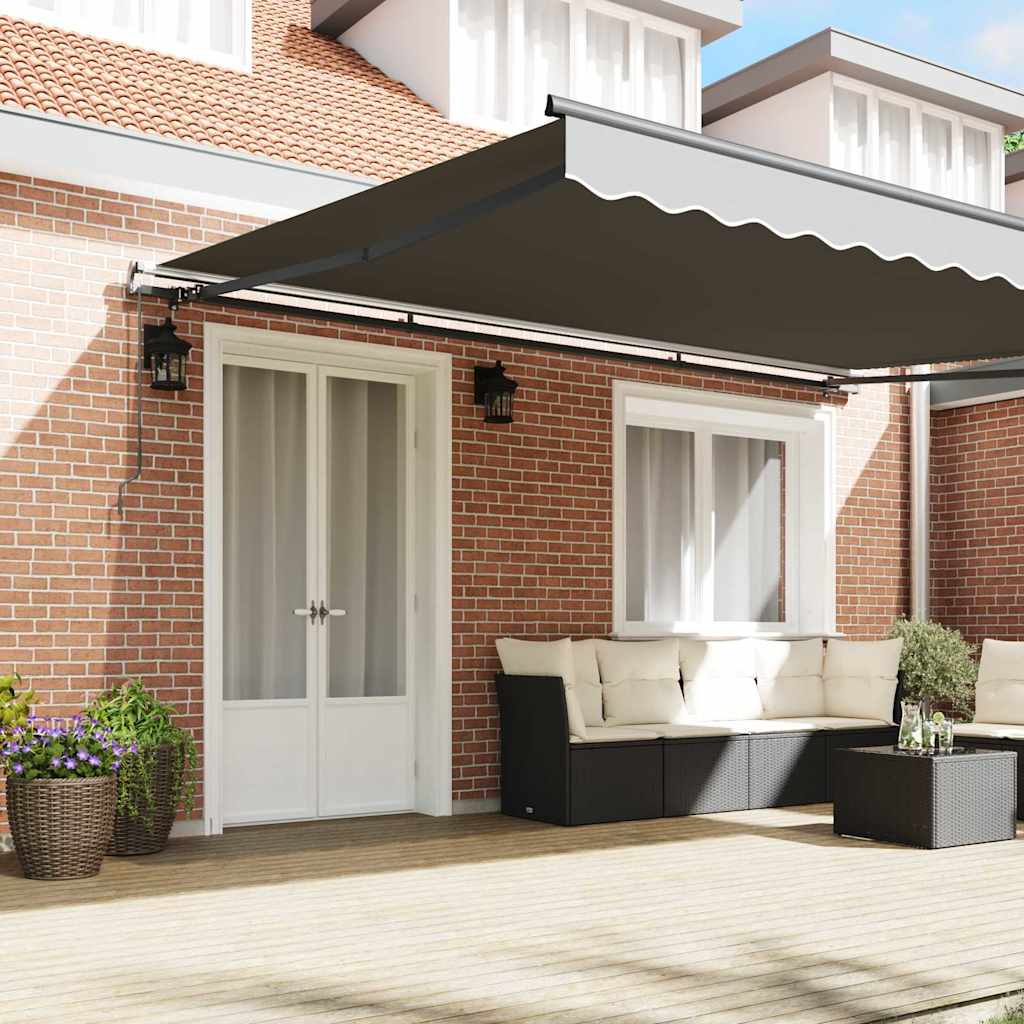 Napernyő keret Antracitszürke 400 × 300 cm Alumínium