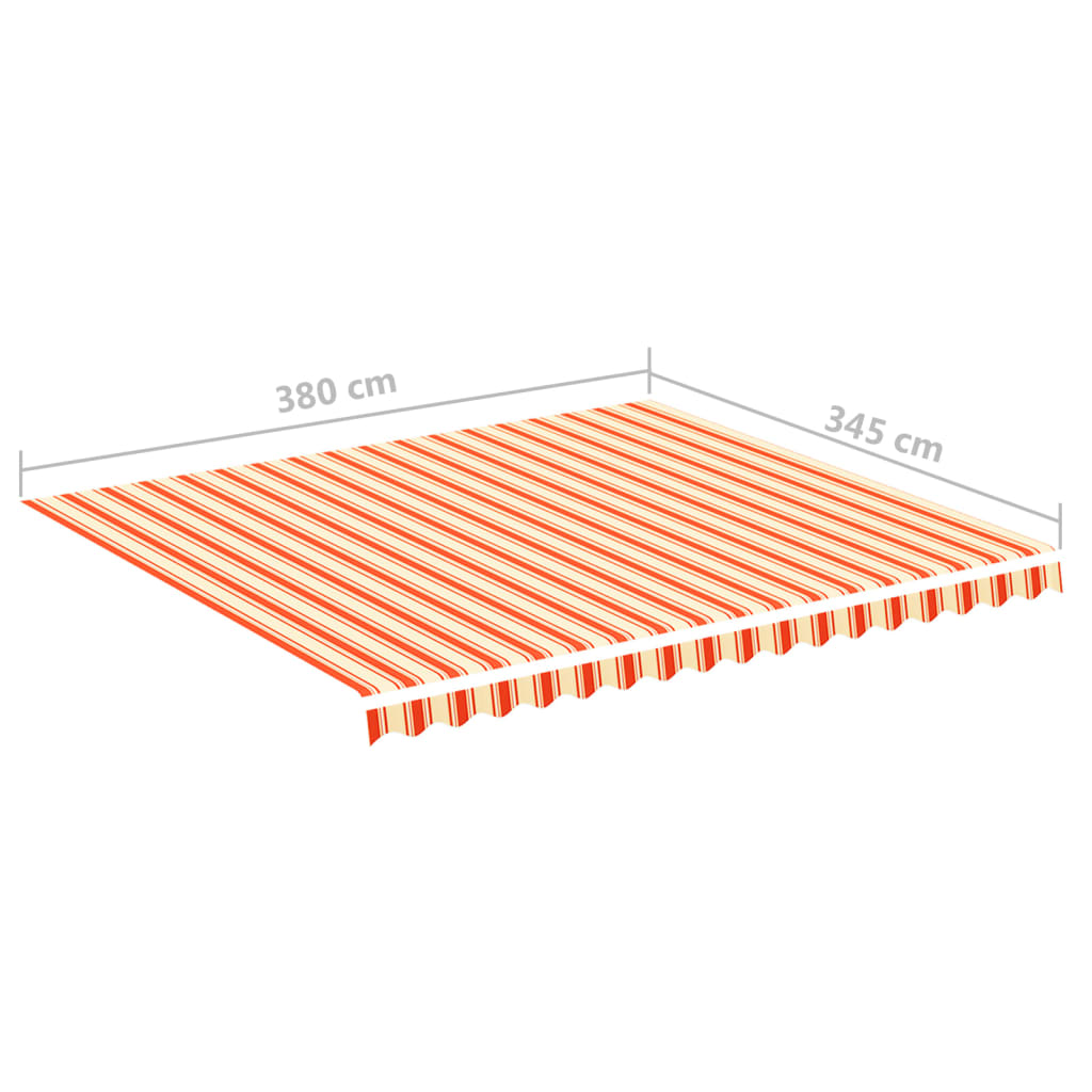sárga és narancssárga csere napellenző ponyva 4 x 3,5 m