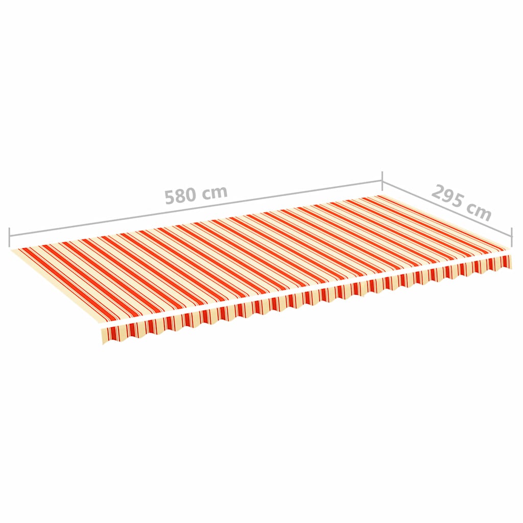 sárga és narancssárga csere napellenző ponyva 6 x 3 m