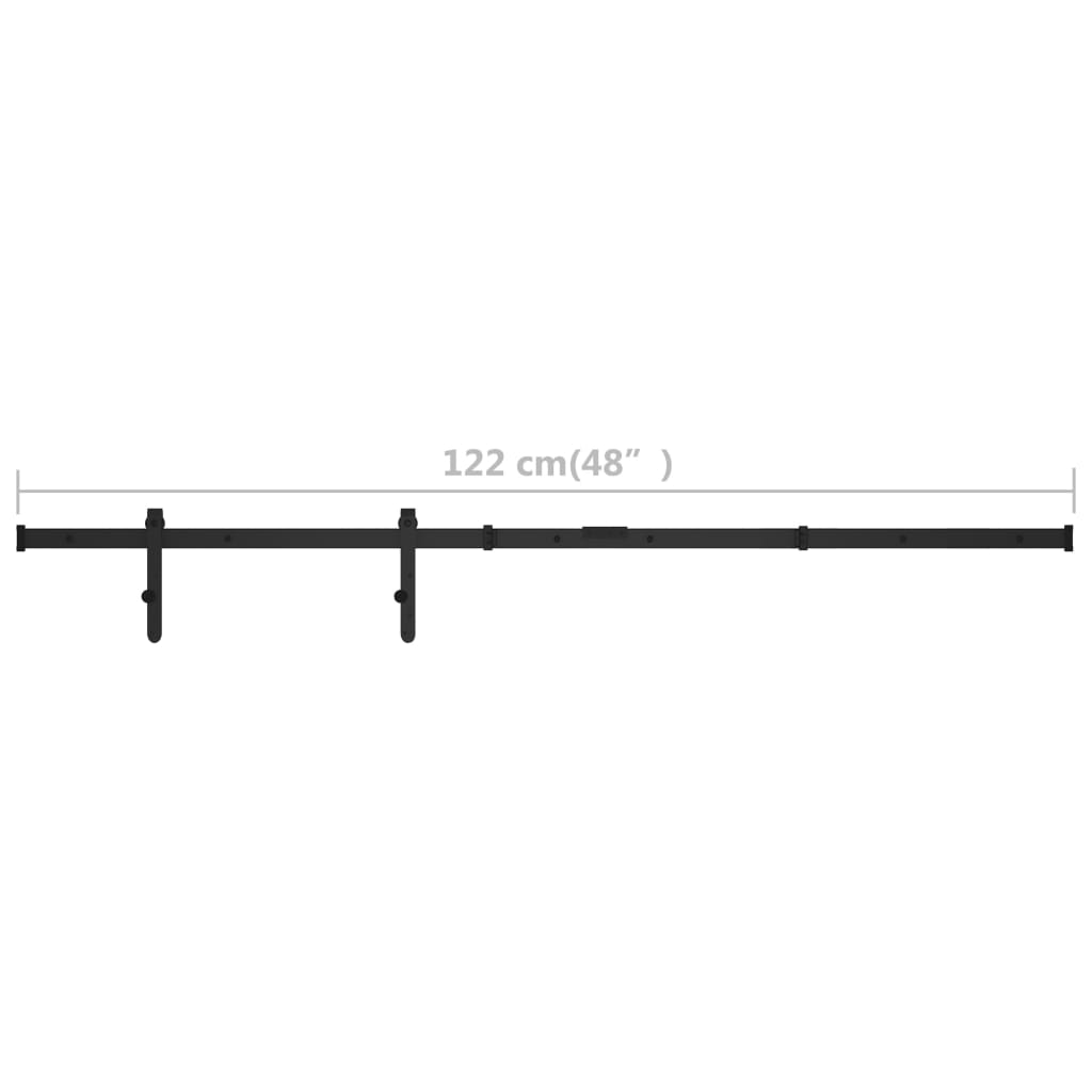 szénacél mini tolóajtós szekrény szerelék szett 122 cm