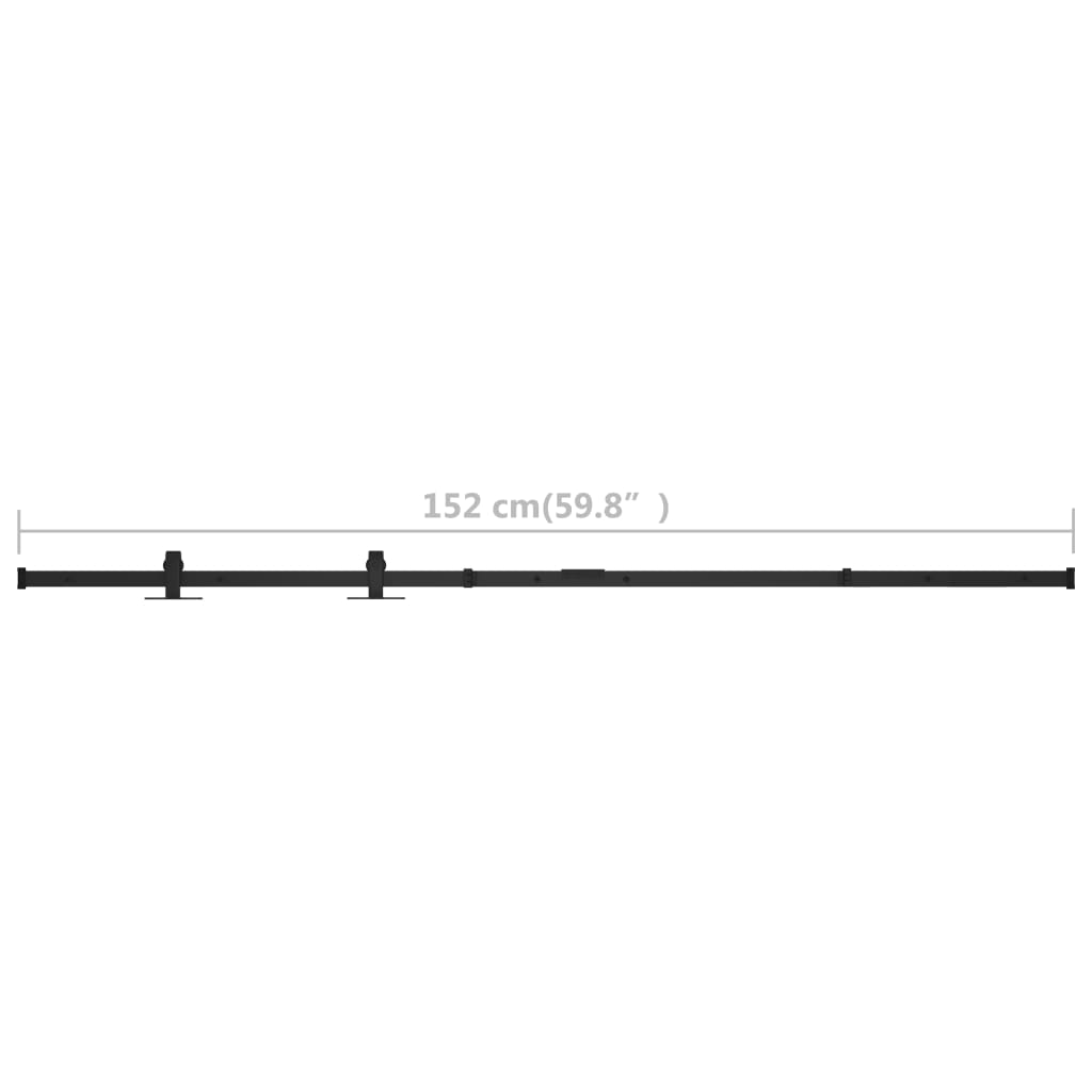 szénacél mini tolóajtós szekrény szerelék szett 152 cm