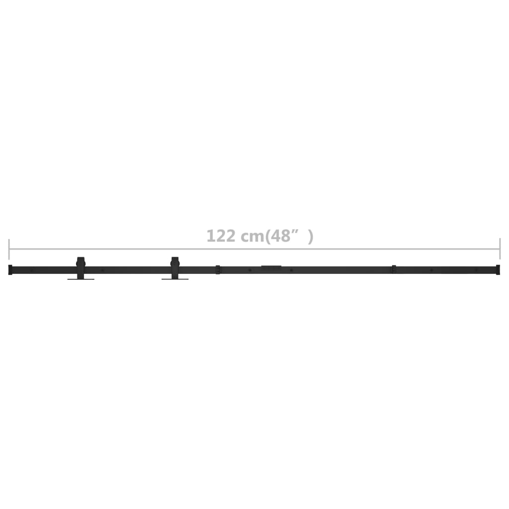 szénacél mini tolóajtós szekrény szerelék szett 122 cm