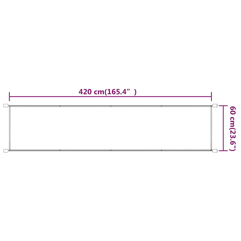 kék oxford-szövet függőleges napellenző 60x420 cm