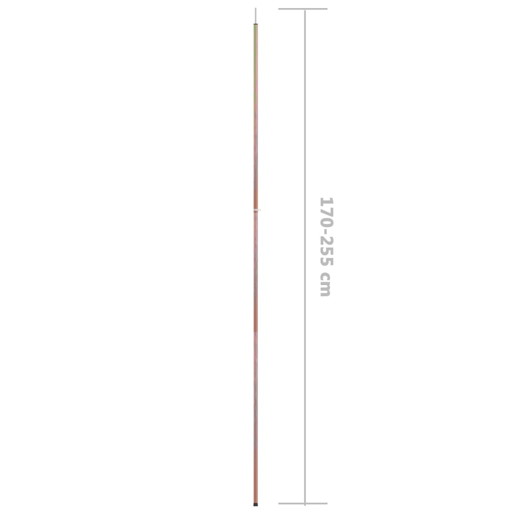 horganyzott acél teleszkópos sátoroszlop 170-255 cm