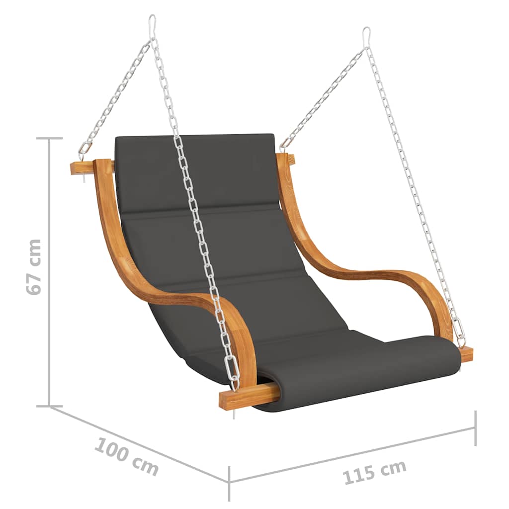 tömör hajlított fa hintaszék nélkül hintakeret párnával