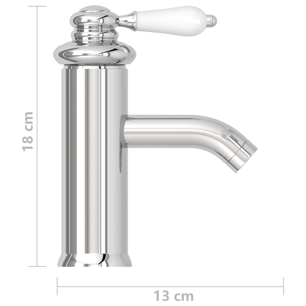 krómozott felületű fürdőszobai mosdócsaptelep 130 x 180 mm