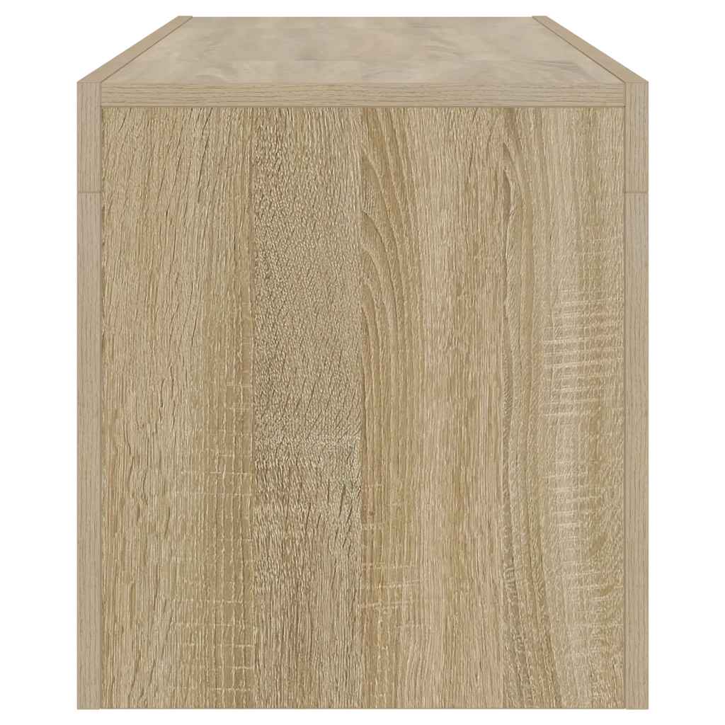 sonoma tölgy színű TV-szekrény LED-lámpákkal 120 x 35 x 40 cm