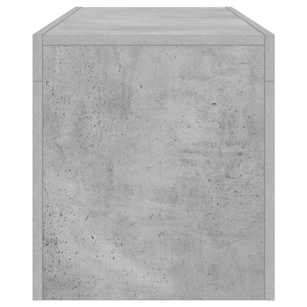 betonszürke TV-szekrény LED-lámpákkal 120 x 35 x 40 cm